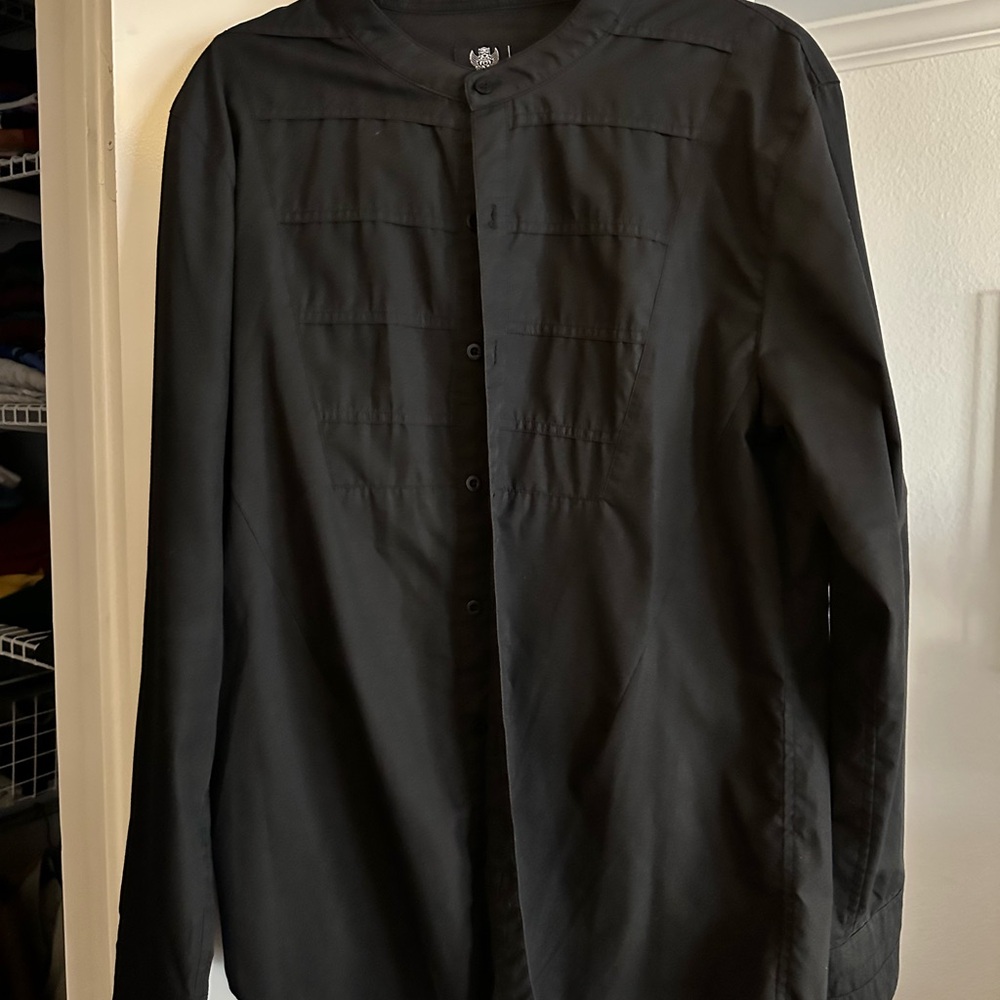 Men's Black Tunic Shirt